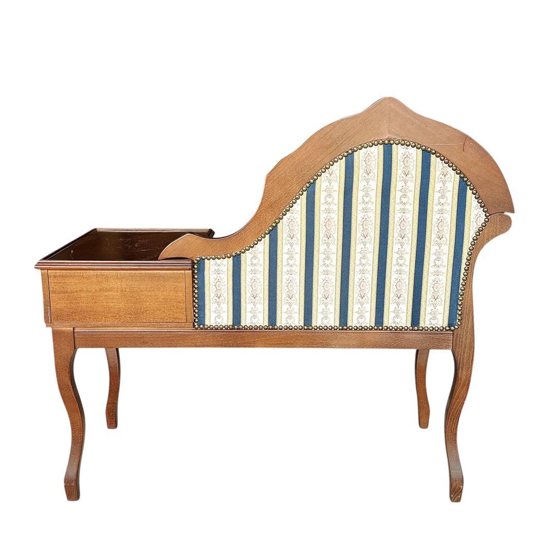 タロッコ テレフォンベンアンティーク風 クラシック 天然木 猫足 猫脚