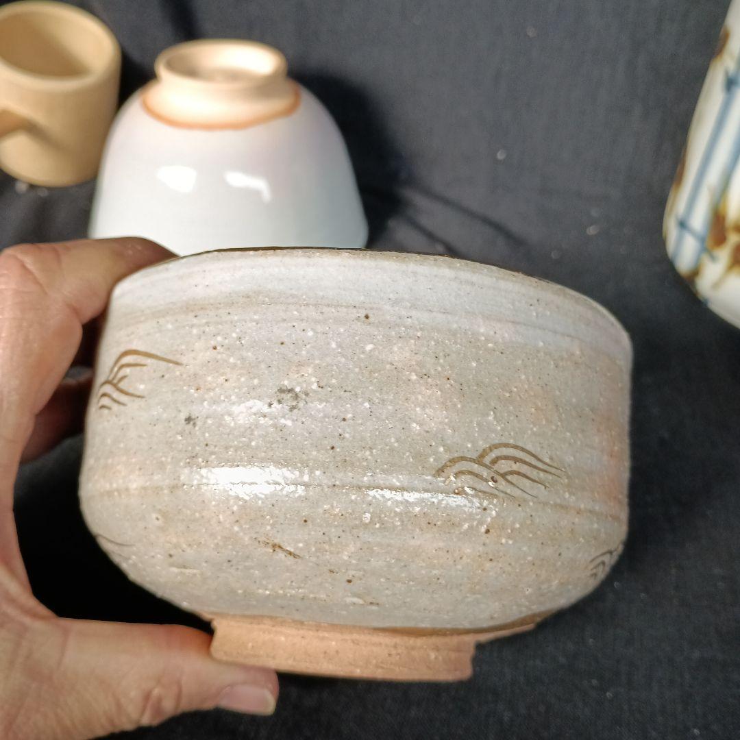 短冊　お点前セット　9点　茶筅なし　木箱に汚れあり