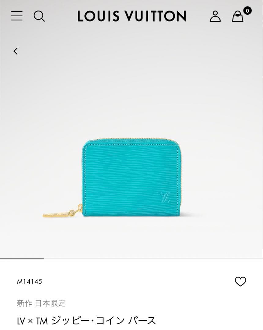 未使用 ルイヴィトン 村上隆コラボ ジッピーパース