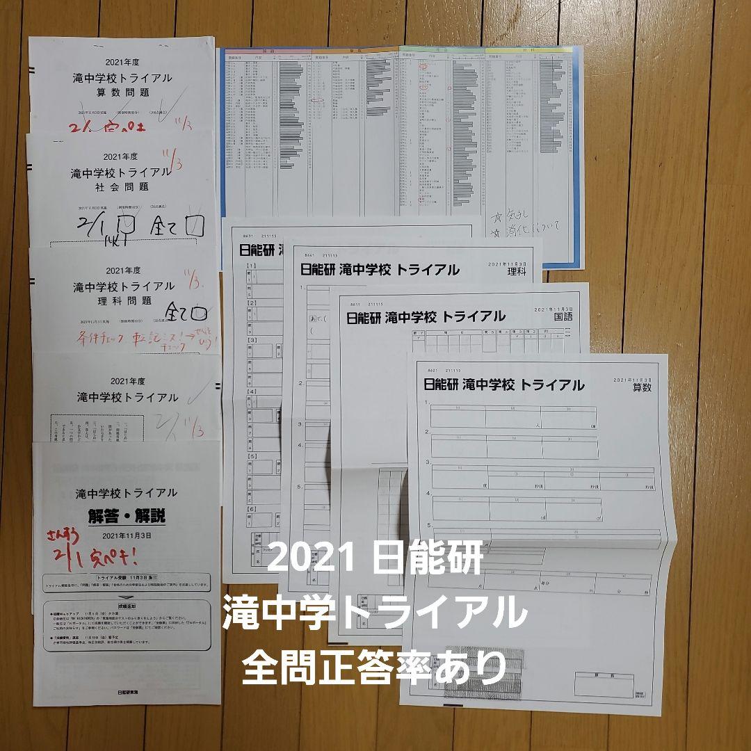 滝中学　滝　過去問　トライアル　プレ　日能研　名進研　中学　受験　南山女子　南女