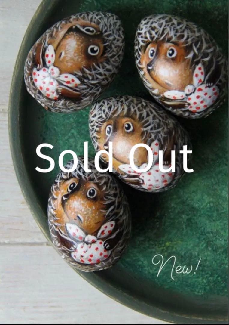 ロシア雑貨☆『霧の中のハリネズミ』木製壁掛け飾り マトリョーシカ ガリーナ作