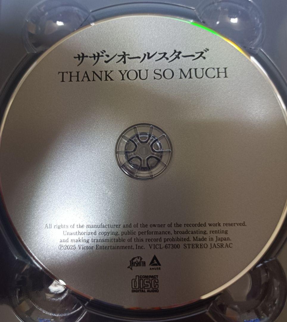『THANK YOU SO MUCH』生産限定盤DVD1枚＋CD1枚