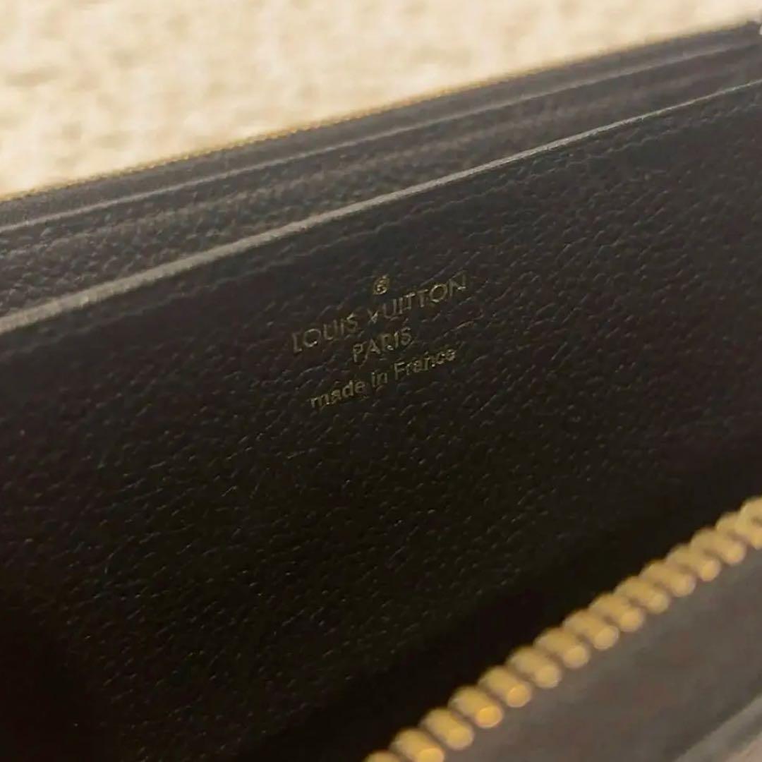 ヴィトン 長財布 モノグラム アンプラント ジッピーウォレット ブラック 黒