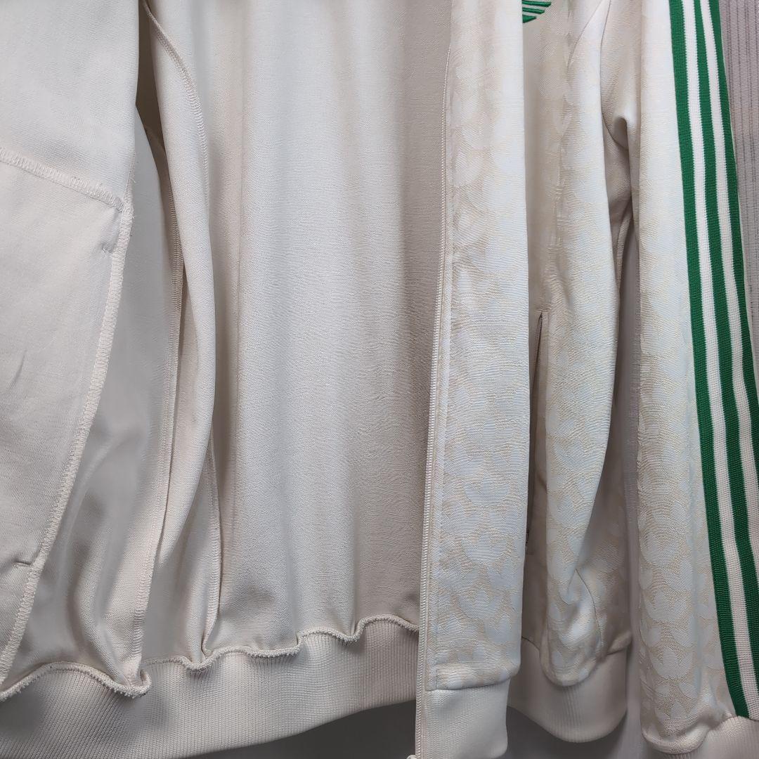【古着】adidas ホワイト モノグラム　ジャージ　セットアップ　上XL.下L