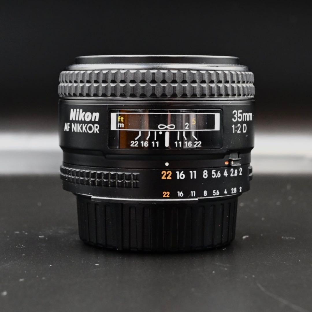 【良品】Nikon Ai AF Nikkor 35mm F2D 純正フード付き