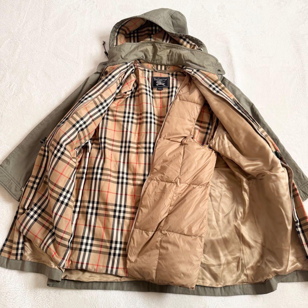 美品　Burberrys ダウンライナー　ノバチェック　モッズコート　袖ノバ