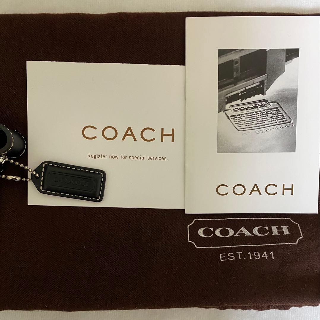 コーチ　キャンパスレザー　ワンショルダー　ソーホー　シグネチャー　ブラック