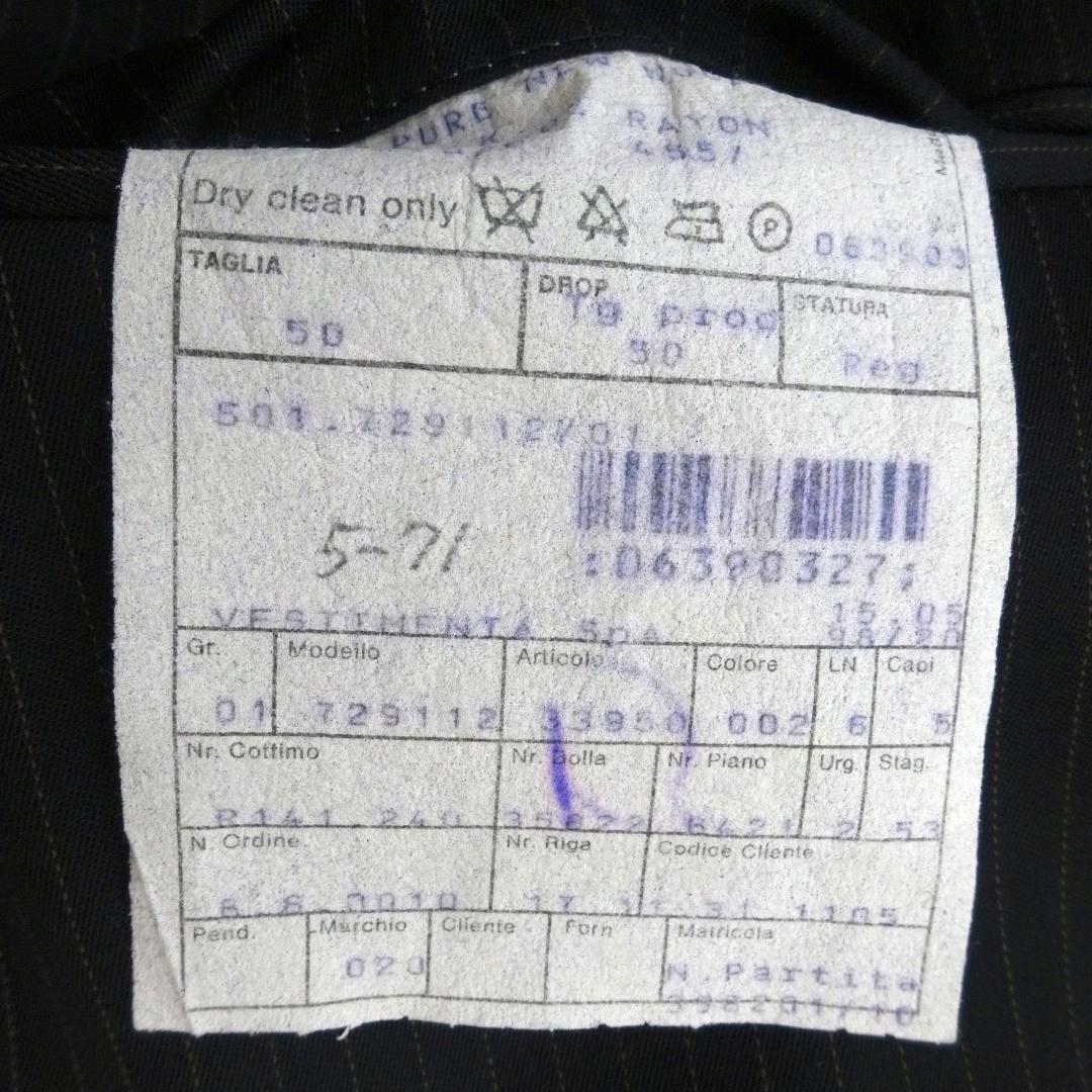 90sジョルジオアルマーニクラシコウールスーツセットアップ上下50ハンガー付き