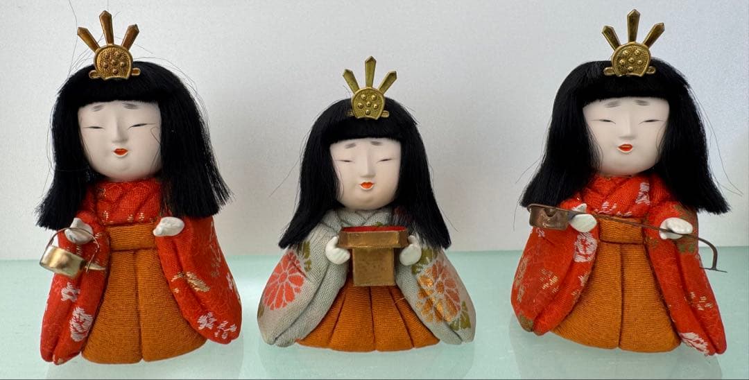 アンティーク雛人形セット (15体)