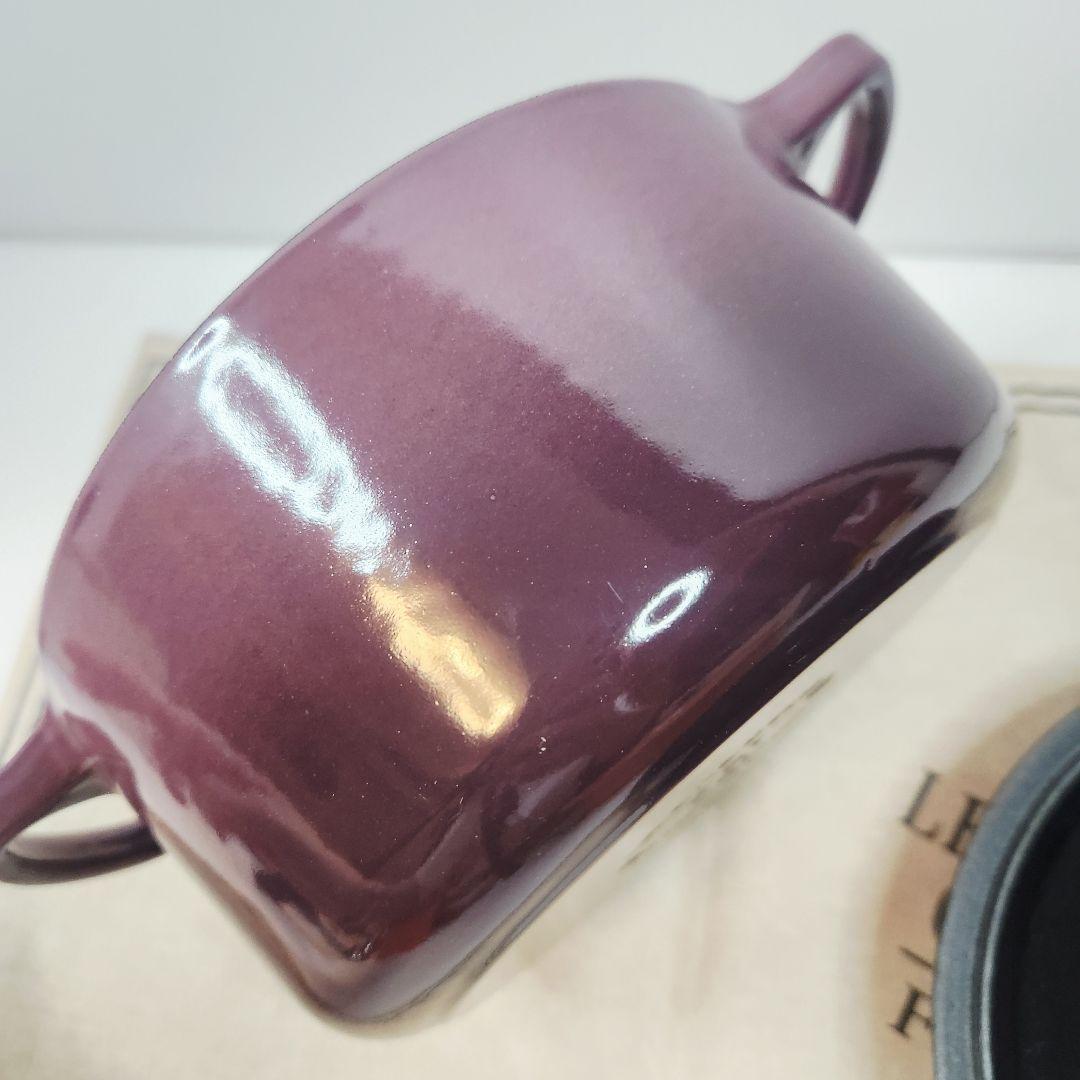 ルクルーゼ ココット ロンド 18cm フィグ ゴールドツマミ