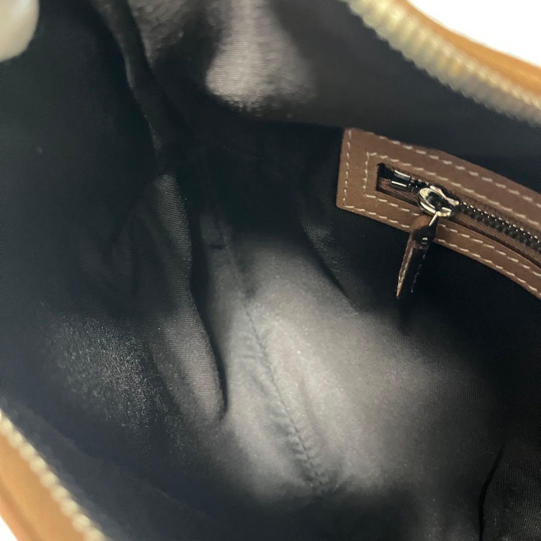 【希少カラー】グッチ インターロッキング ショルダーバッグ レザー キャンバス