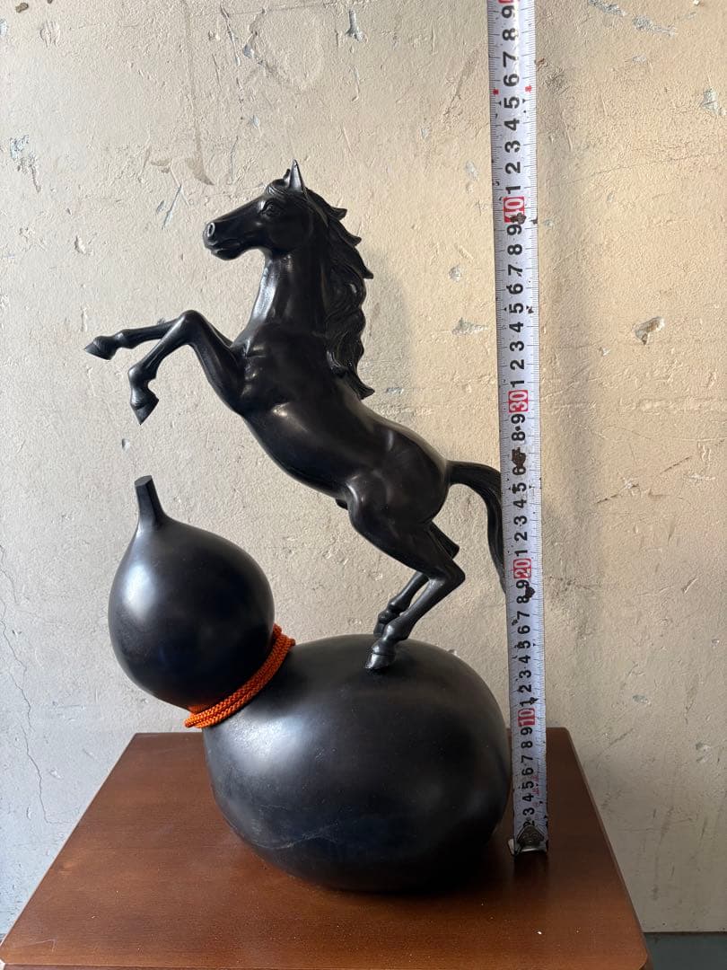 馬 モチーフ 金属製 置物｜干支 午（うま）｜高岡系風 ヴィンテージ オブジェ