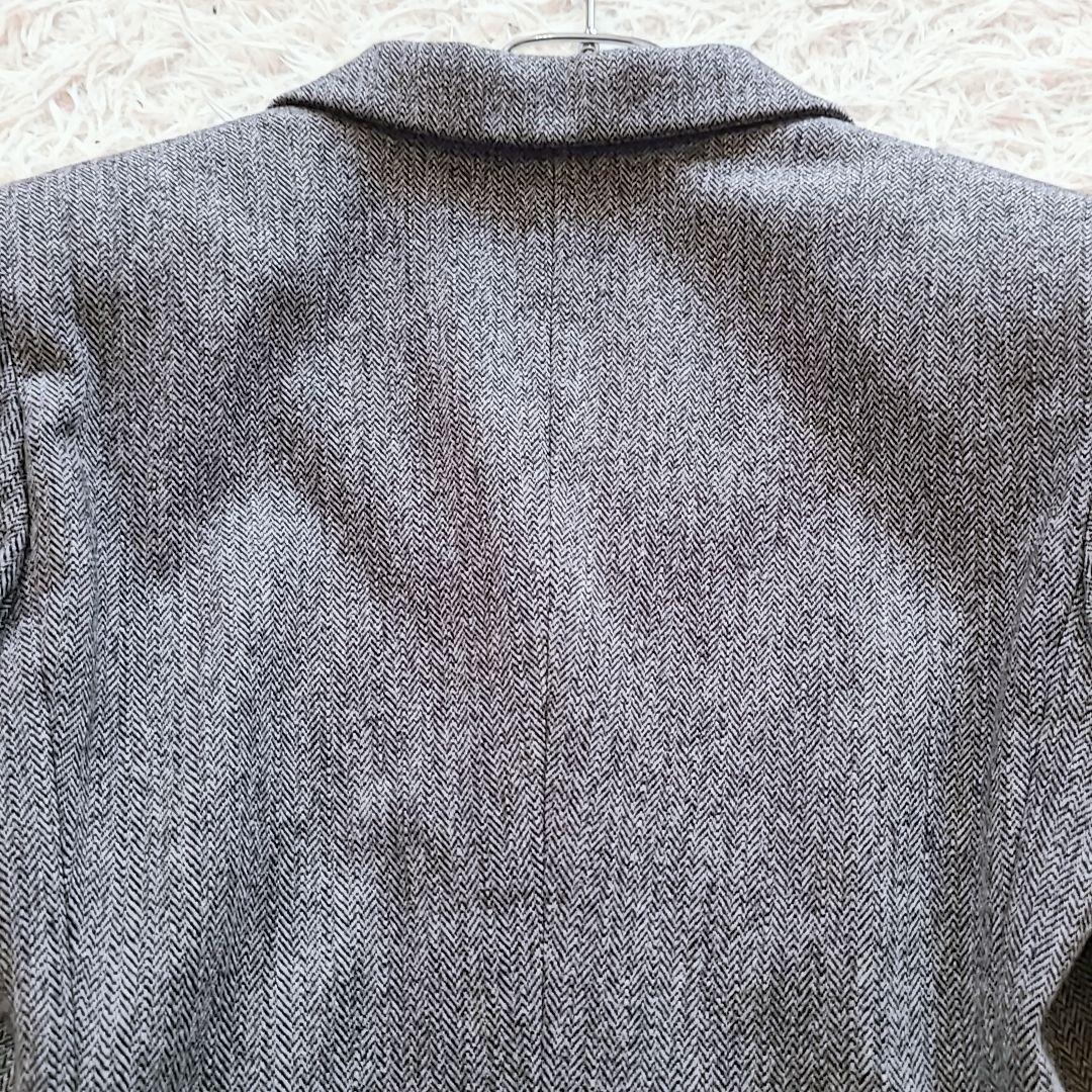 極美品 マックスマーラ XL テーラードジャケット ヘリンボーン 銀タグ