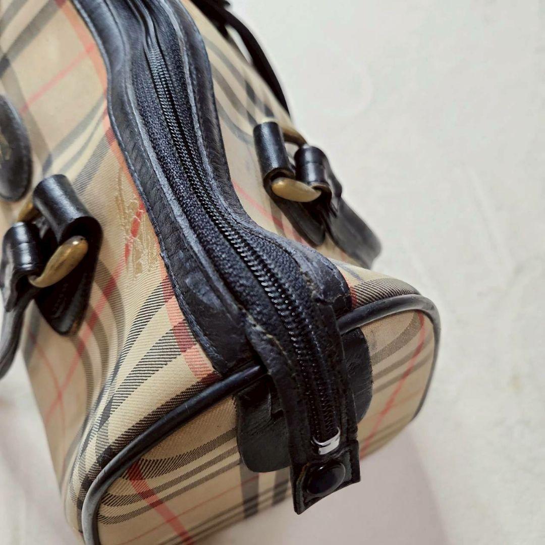 Burberrys バーバリーズ ノバチェック ハンドバッグ ホースロゴ レトロ