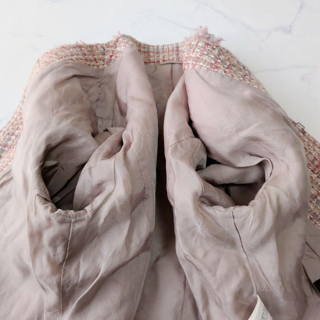 美品✨️ANAYI アナイ ノーカラージャケット ツイード ウール混 36