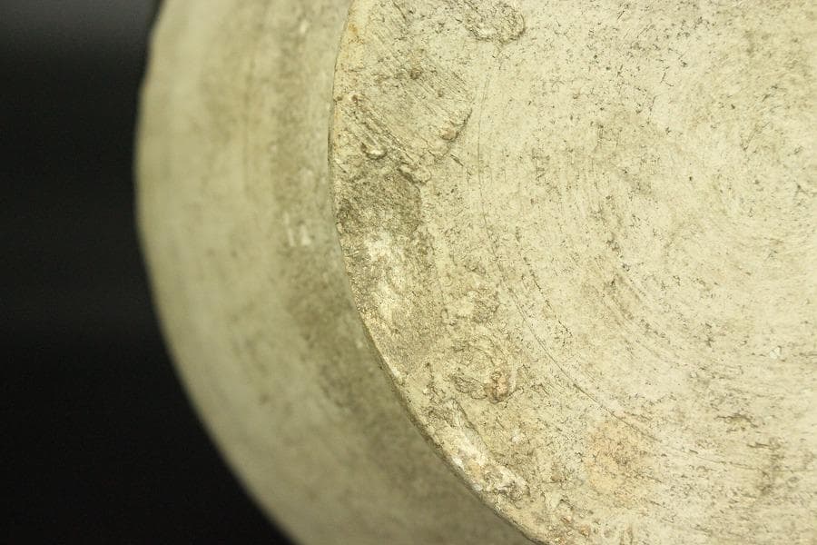 中国美術 緑釉 ニ彩 貼花瓶 高26.3cm(LC145)