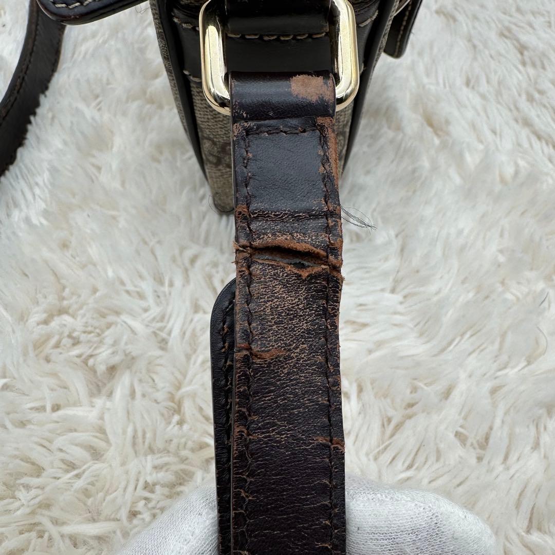 ✨人気✨グッチ　ショルダーバッグ　GG柄　スプリーム　PVC ベージュ