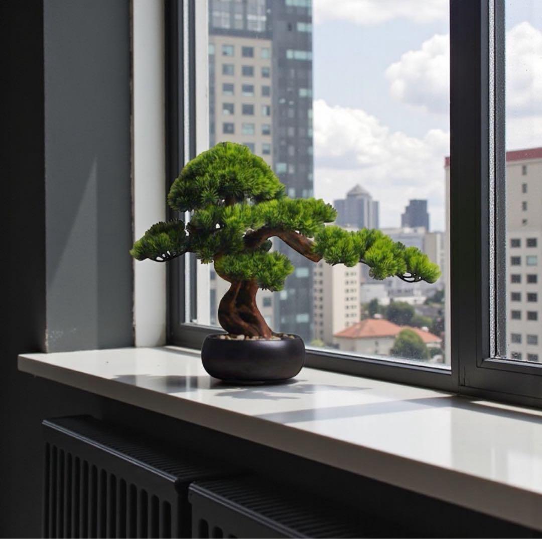 フェイク盆栽 盆栽 松 人工盆栽 フェイクグリーン 高品質 大型 幅50cm