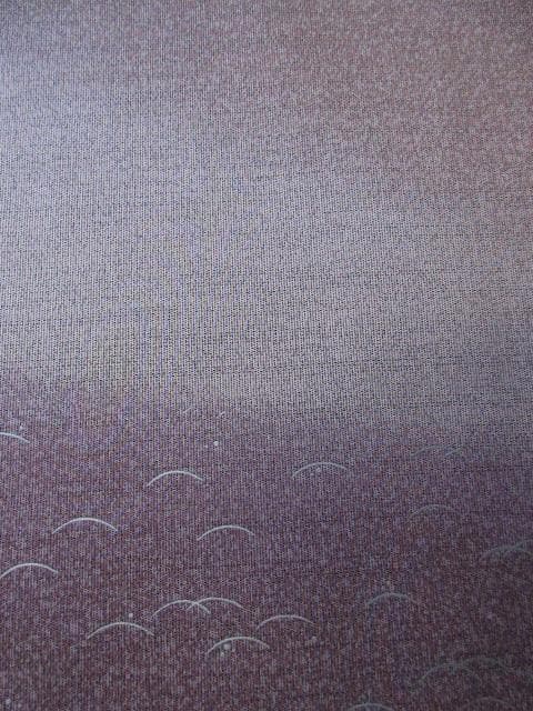 未着用に近い！本場縞大島紬＊中昌紬織物＊奄美浪漫＊訪問着＊１５６ｃｍ＊裄６５