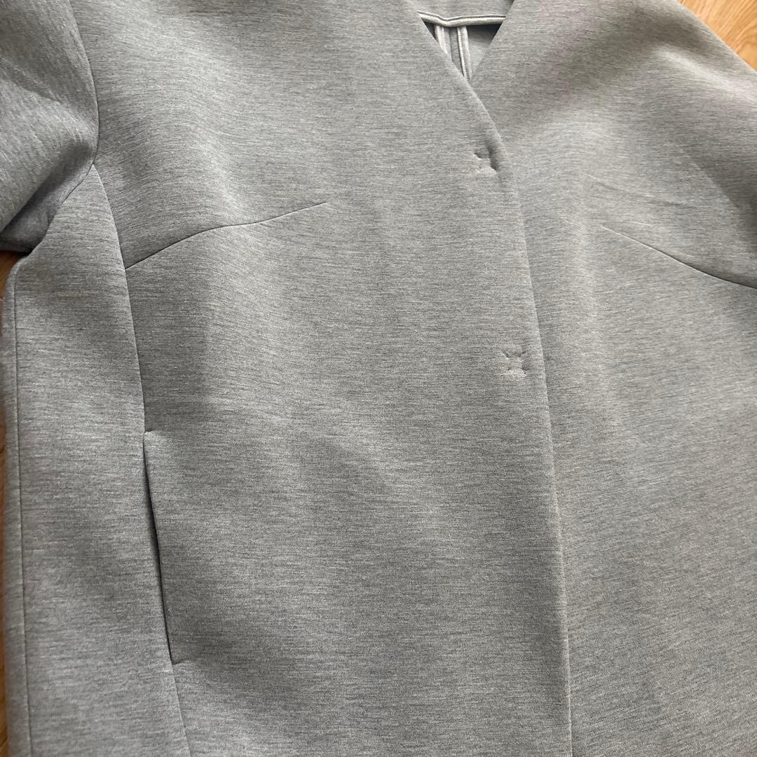 バンヤードストーム　ダンボールジャケット コクーン　ノーカラー　グレー　フリー