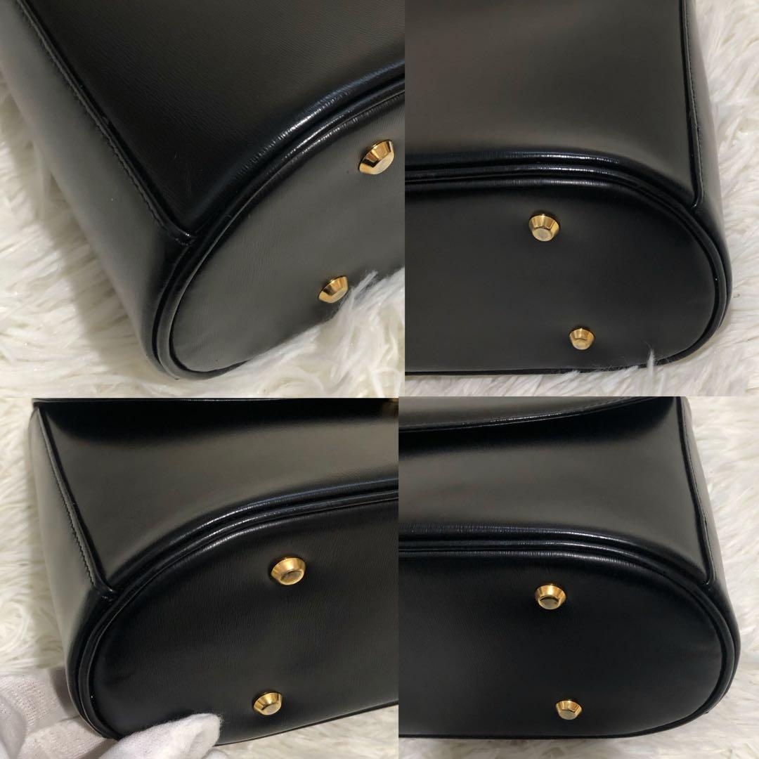 新品同様✨ハマノ ロイヤルモデルハンドバッグ フォーマル　皇室御用達 ブラック