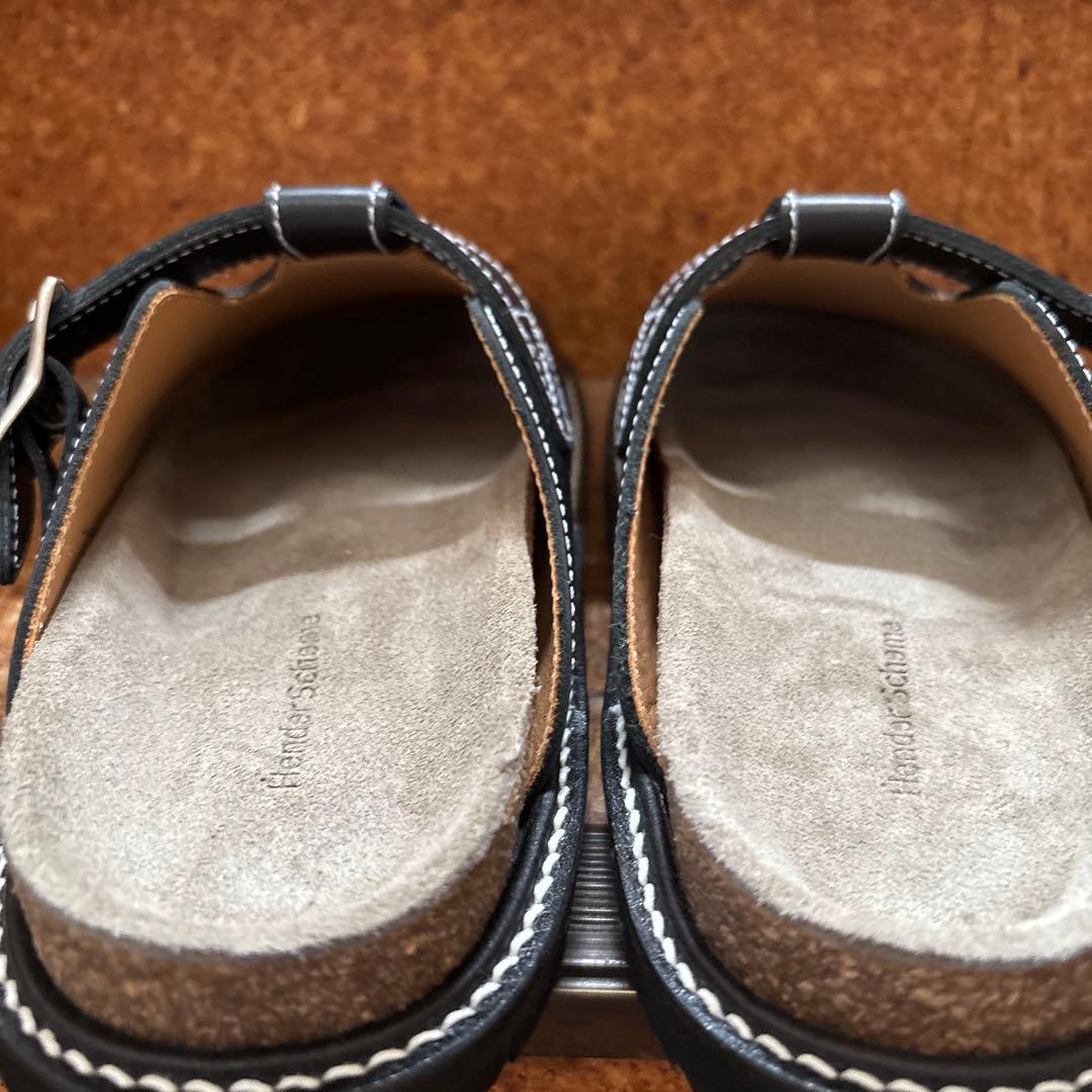 【レアサイズ】henderscheme サンダル buggs ブラック　サイズ2