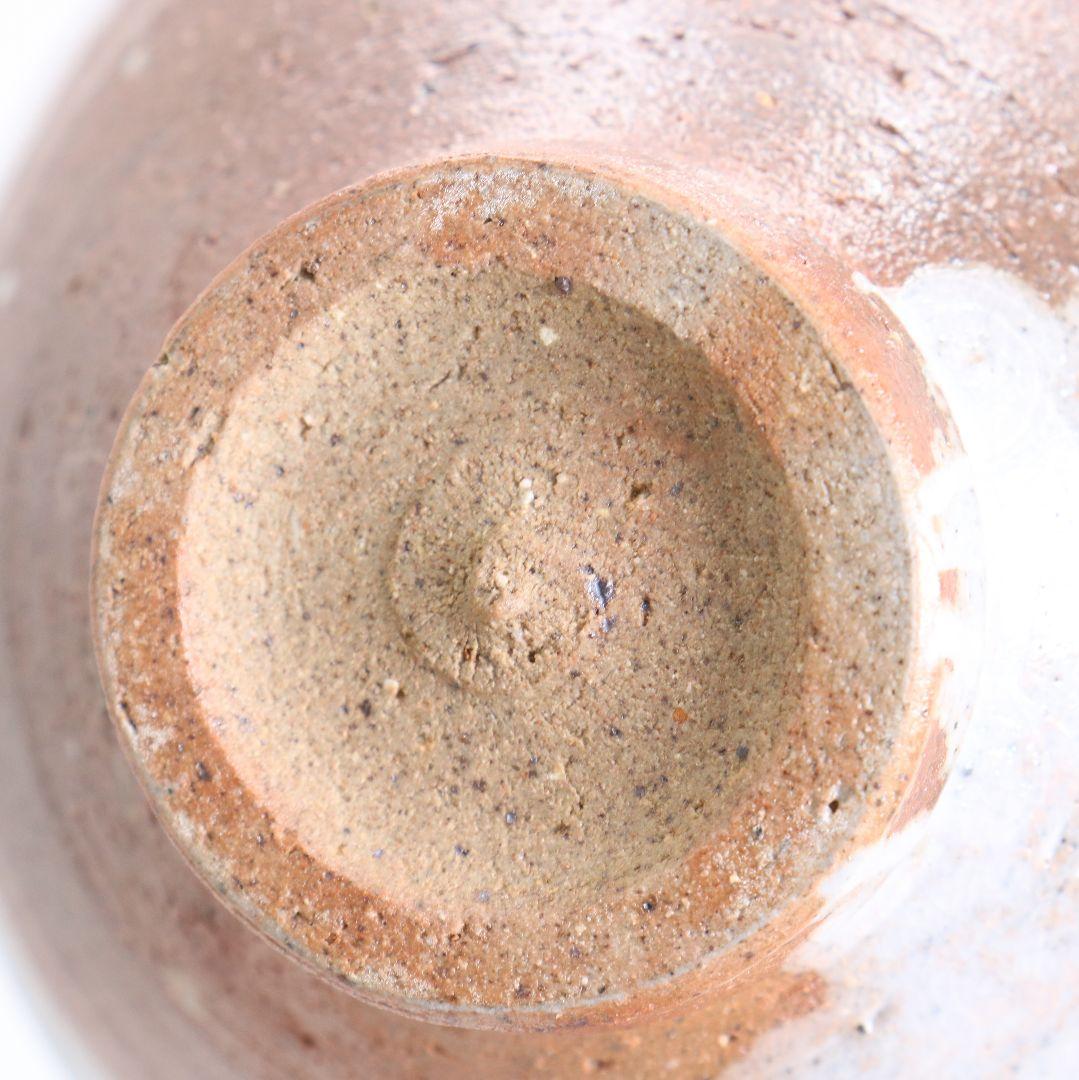 川喜田半泥子作 白掛茶碗 茶道具 共箱　V889　T1