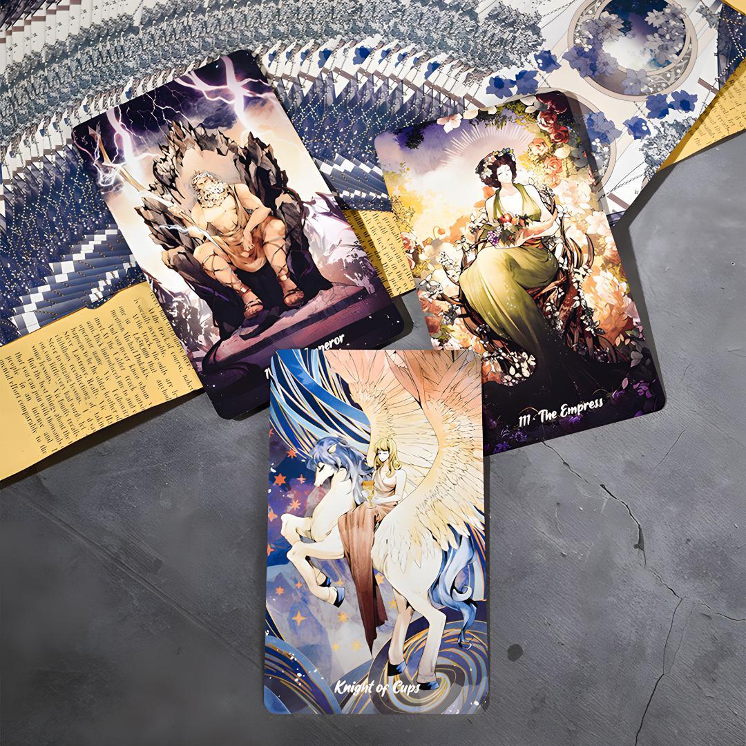 【正規品タロットカード】ギリシャ神話の世界観✨輝くエッセンスのデッキ／デラックス