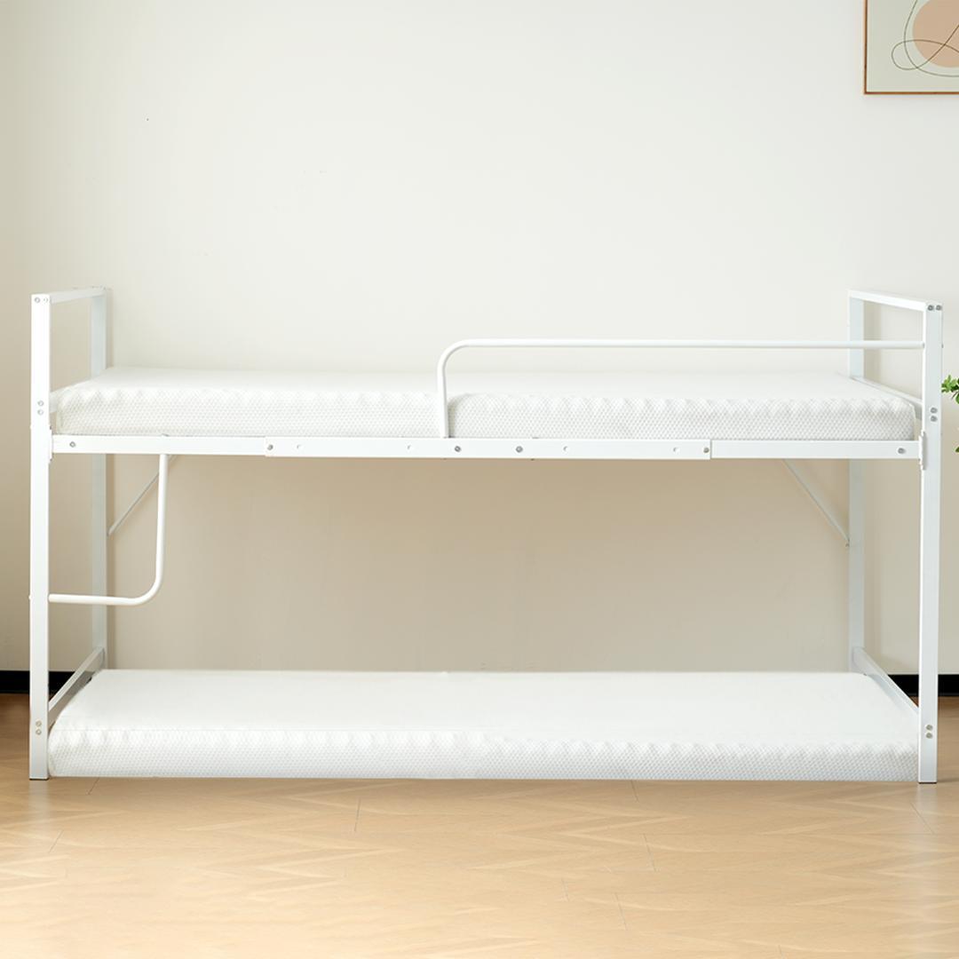 ロフトベッド パイプベッド シングル システムベッド ロータイプWhite