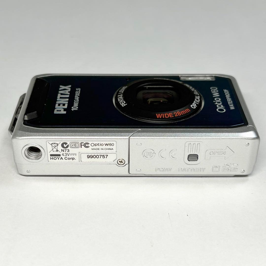 PENTAX ペンタックス Optio W60 ブルー オールドコンデジ