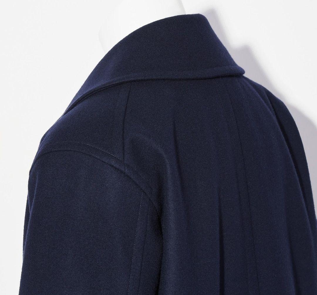 未使用近】UNIQLO ユニクロ　＋J ウールブレンド オーバーサイズピーコート