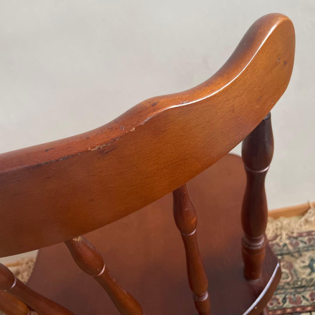 ①ミキモク　ウィンザーチェア　ダイニングチェア　レトロ　アンティーク