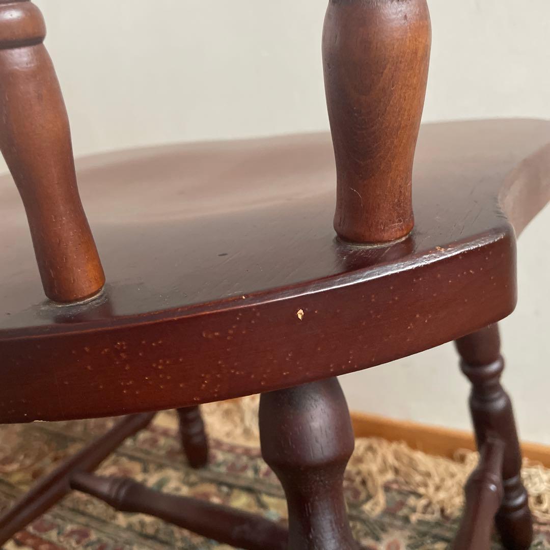 ①ミキモク　ウィンザーチェア　ダイニングチェア　レトロ　アンティーク