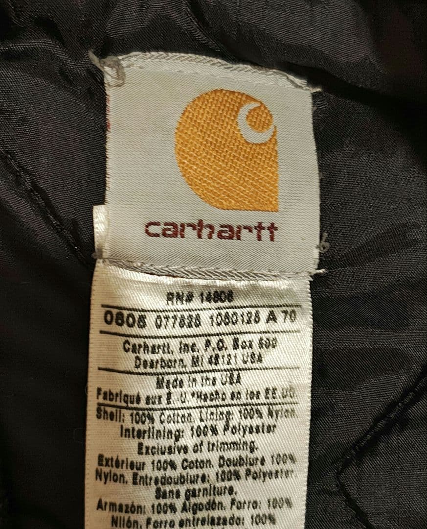 豆*福様 Carhartt カーハート ダックベスト ブラウン XL　usa製