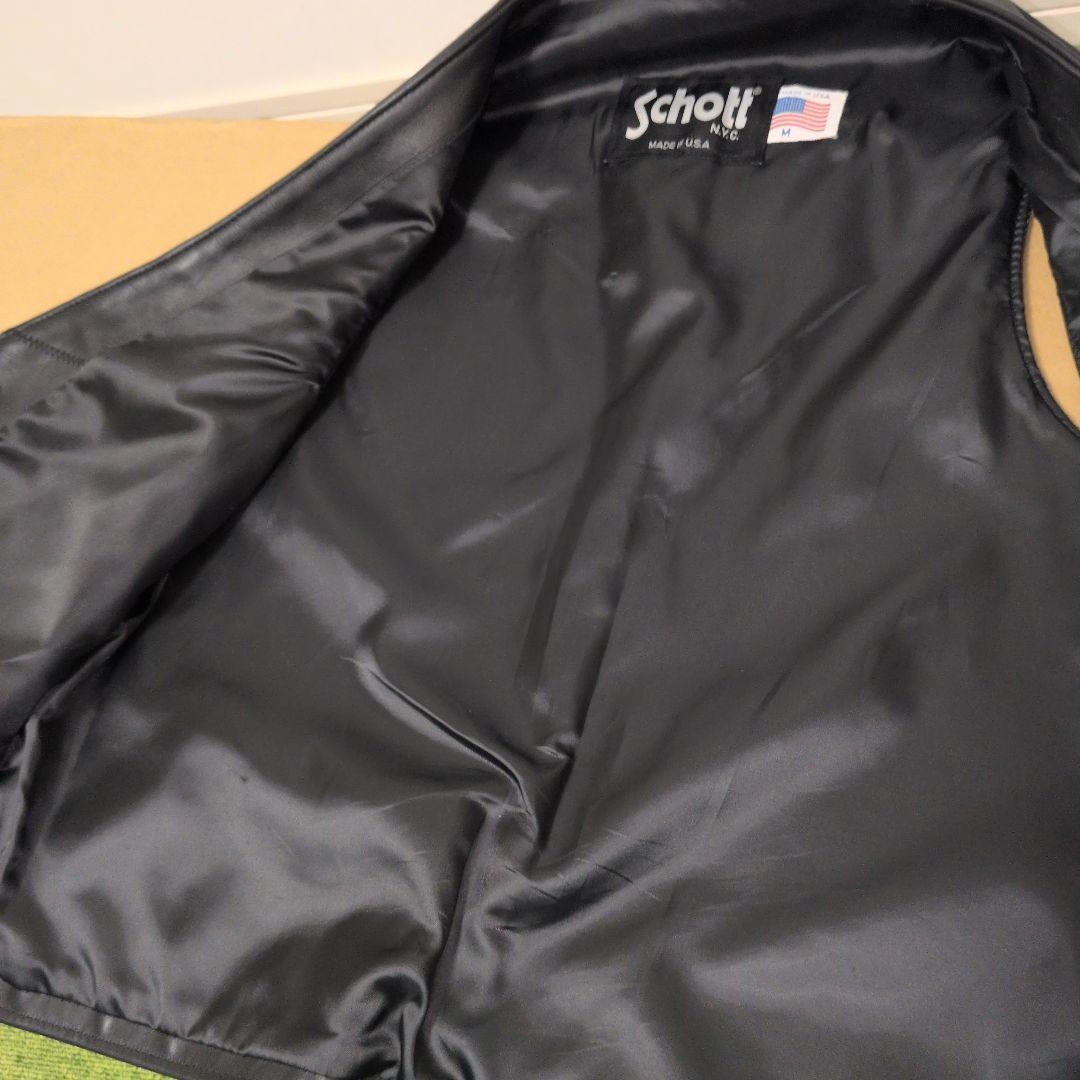 SCHOTT レザーベスト USA製 Mサイズ