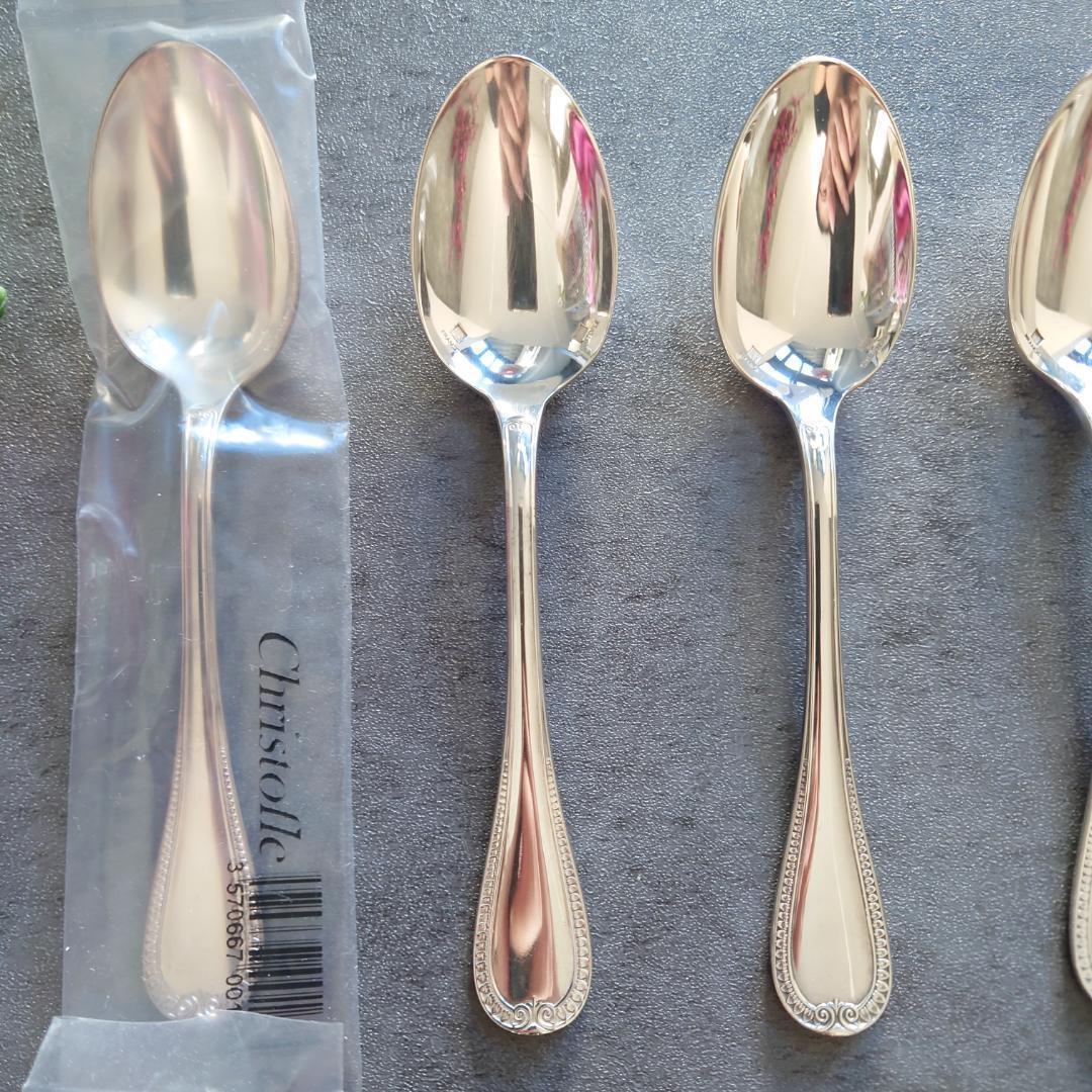 美品 クリストフル マルメゾン ケーキフォークコーヒースプーン 未開封含 12点