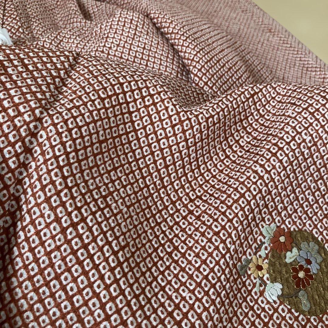 七五三　卒業式　正絹総絞り　着物