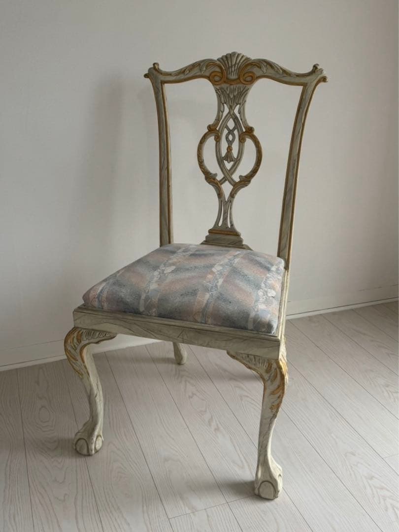 イタリア製ロココ 美しいアンティークチェア