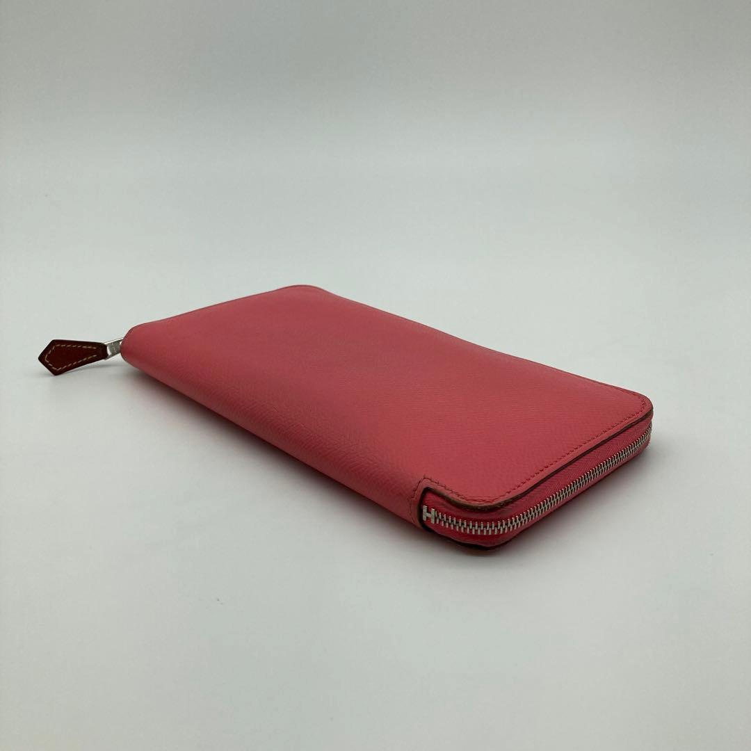 エルメス HERMÈS シルクイン 長財布 ピンク×マルチカラー 箱付き