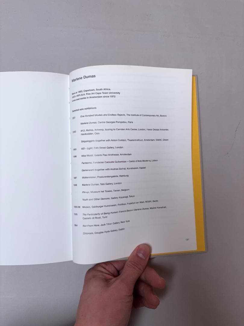 Marlene Dumas OneHundred Modelマルレーネ・デュマス