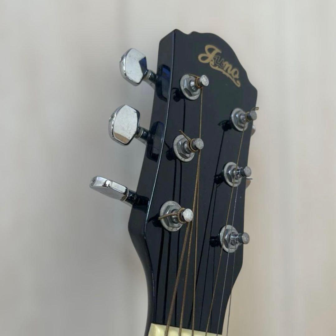 【最安値】JUNO エレアコースティックギター EA-50C ブラック