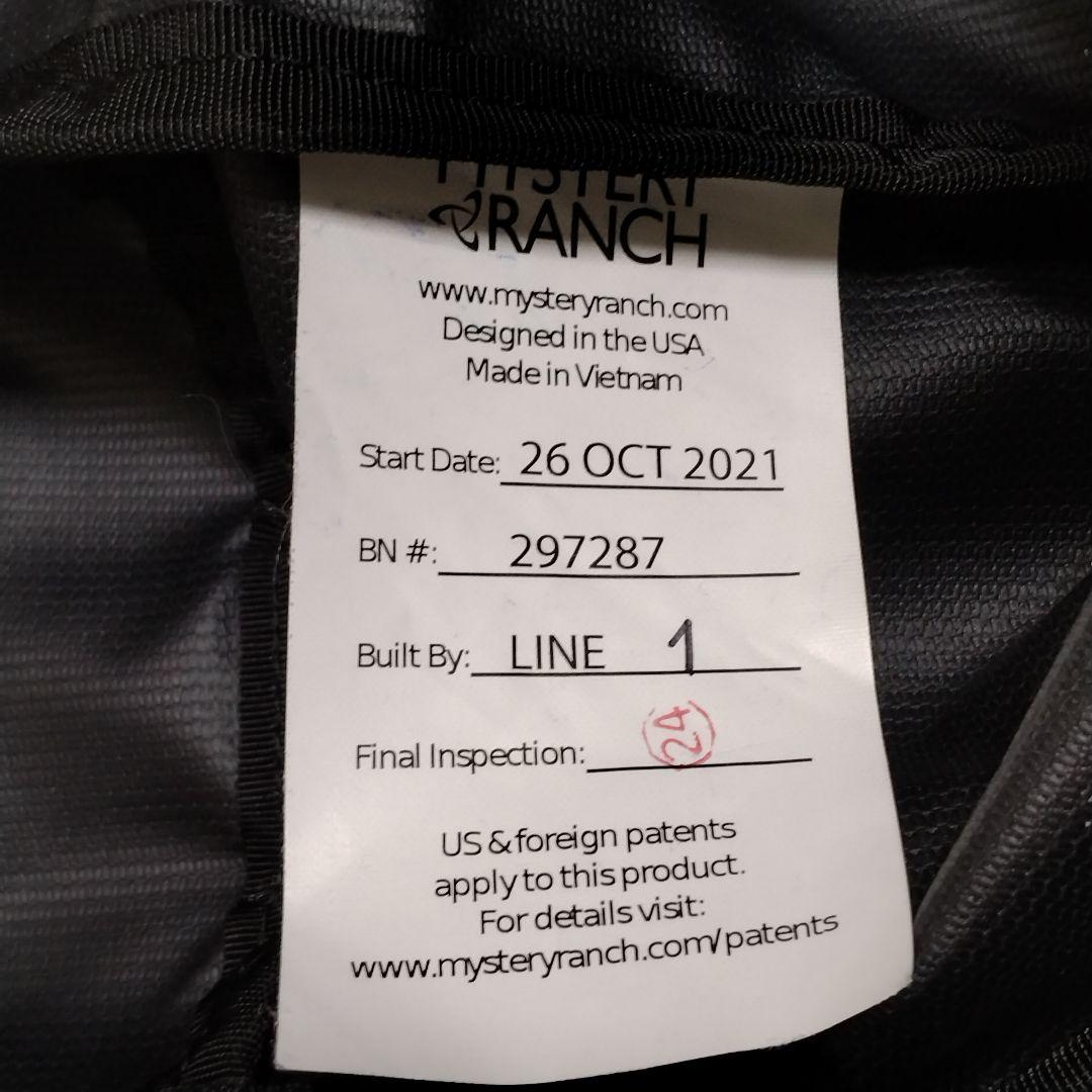 ミステリーランチ ミッションスタッフル 45L リュック ブラック