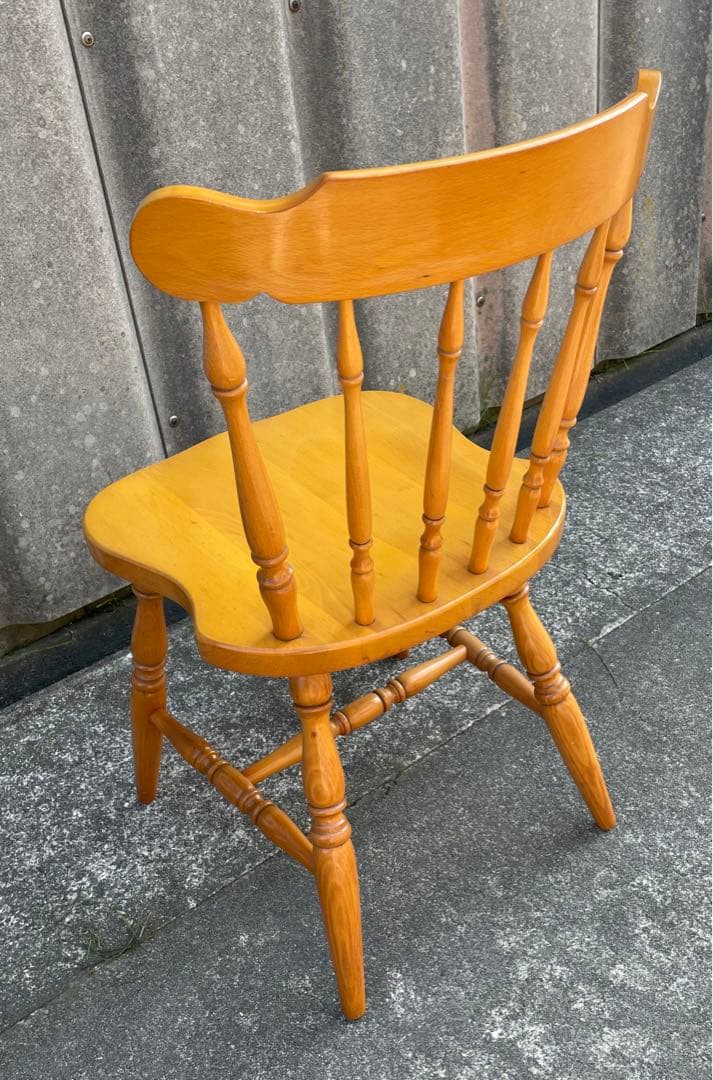 飛騨産業/HIDA/キツツキマーク/ダイニングチェア/ウィンザーチェア/椅子/③