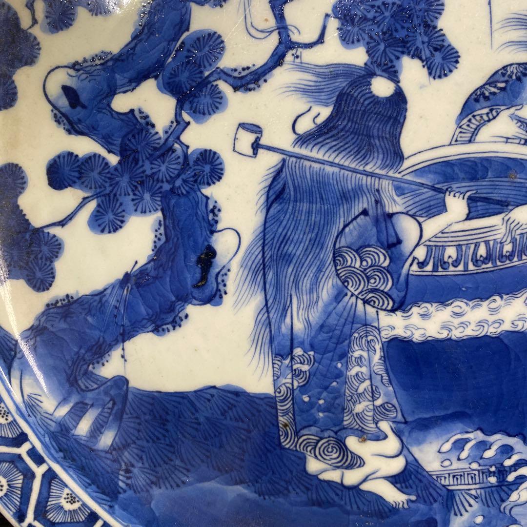 古伊万里酒呑童子図大皿