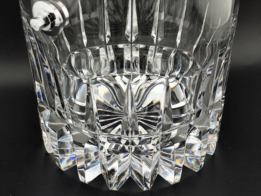 【超希少】佐々文夫 HOYA 最高級クリスタル アイスペール 共箱付 切子