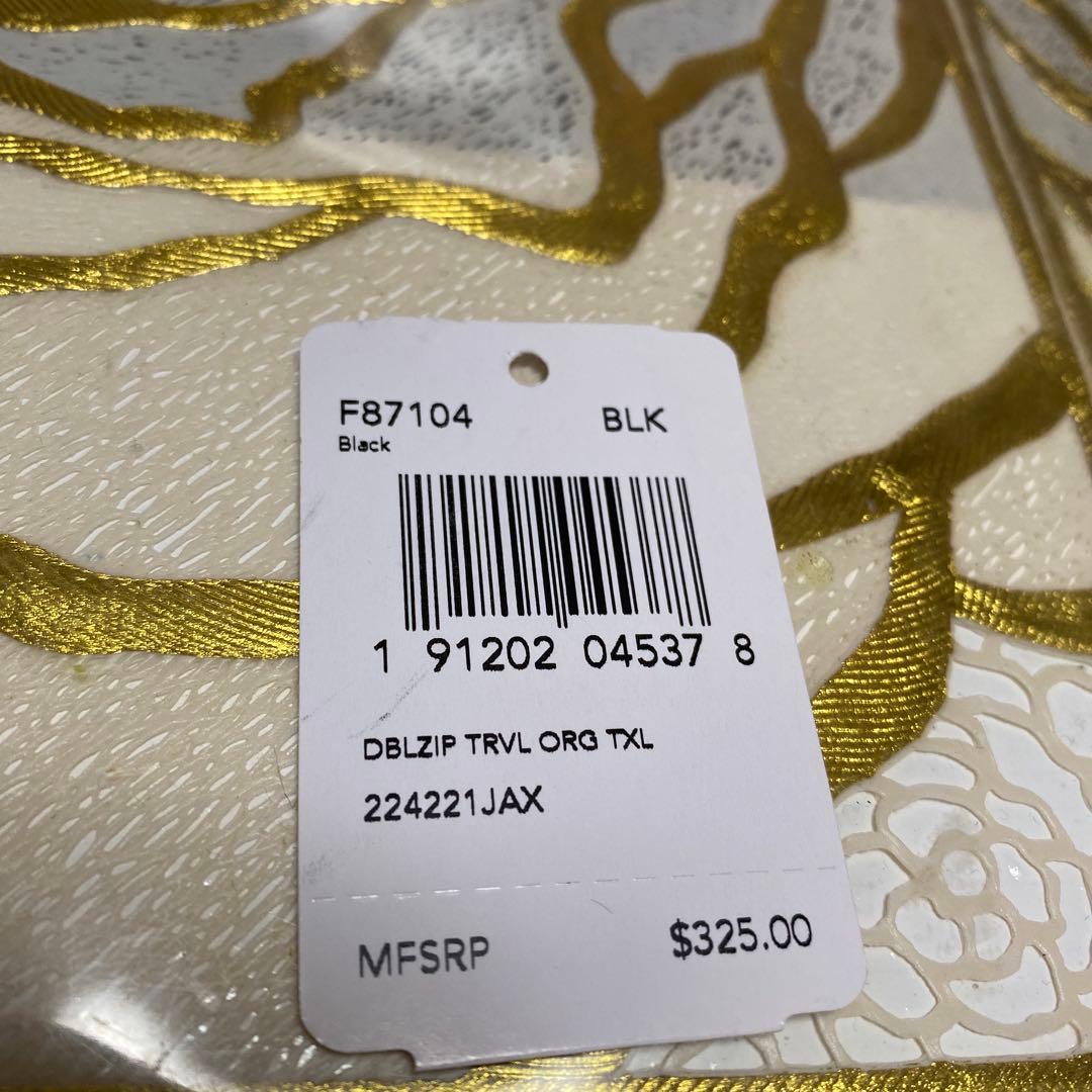 竜神美品ハワイ購入　コーチ　ダブルジップ財布　325ドル　お買い得