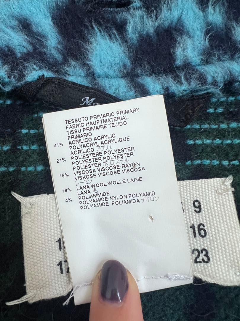 メゾンマルジェラ　レオパード　ポンチョ　ファーコート