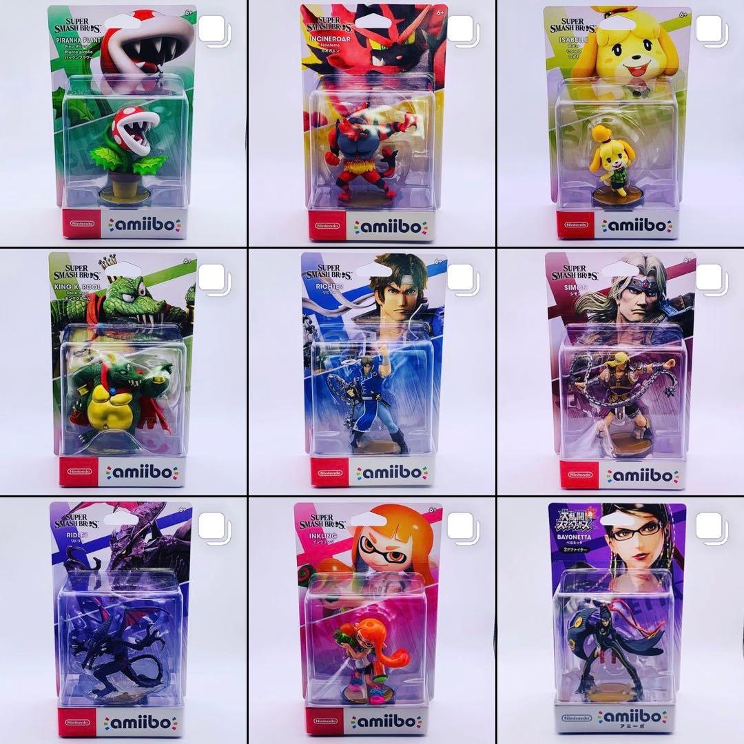 【初版裏キャラ絵・タグ無し】amiibo 大乱闘スマッシュブラザーズ（スマブラ）