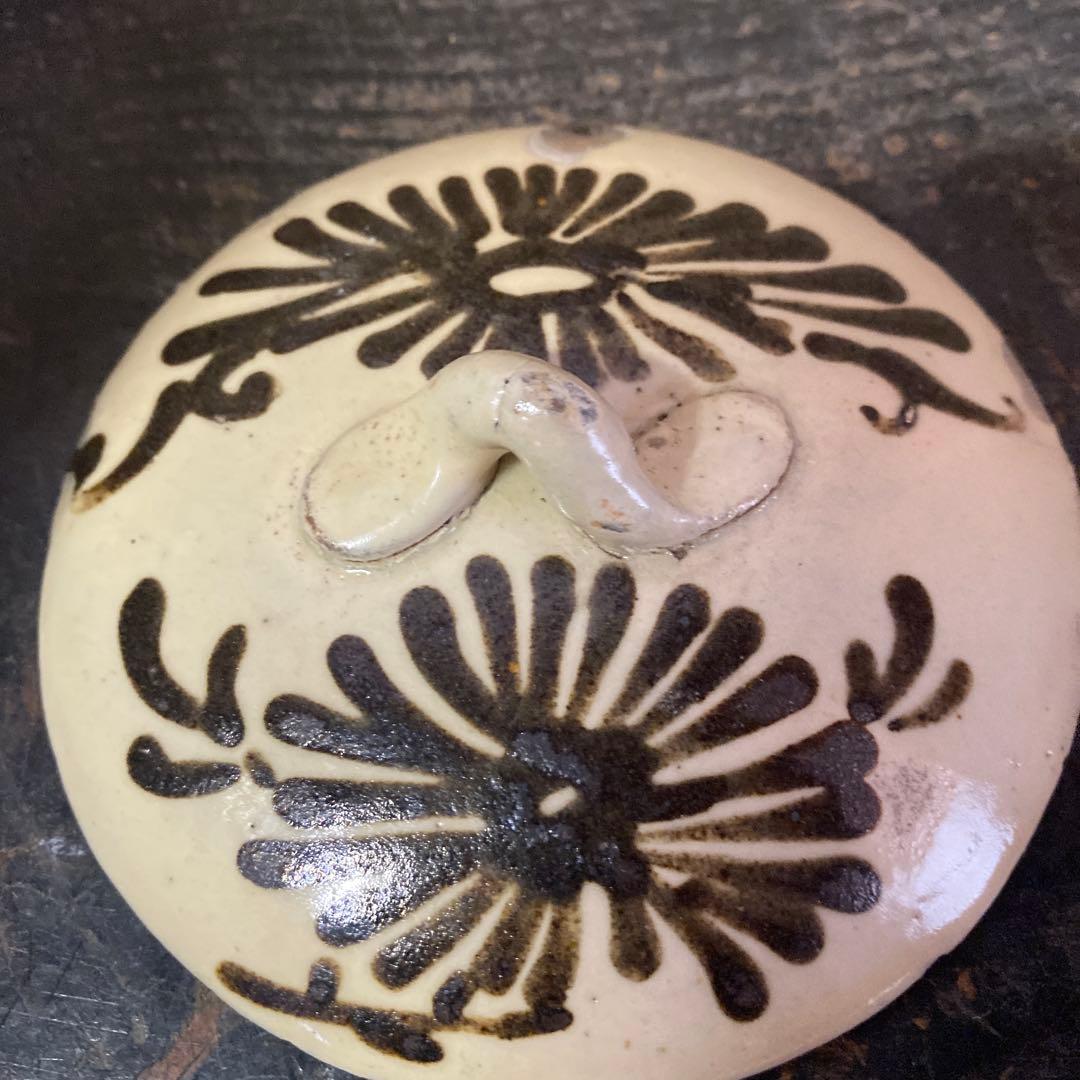 白丹波花文水指16cm19cm