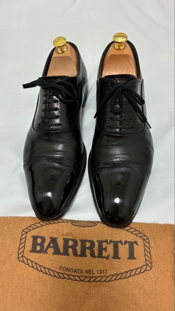 【 BARRETT / バレット (伊 】オックスフォード ブラック7.5